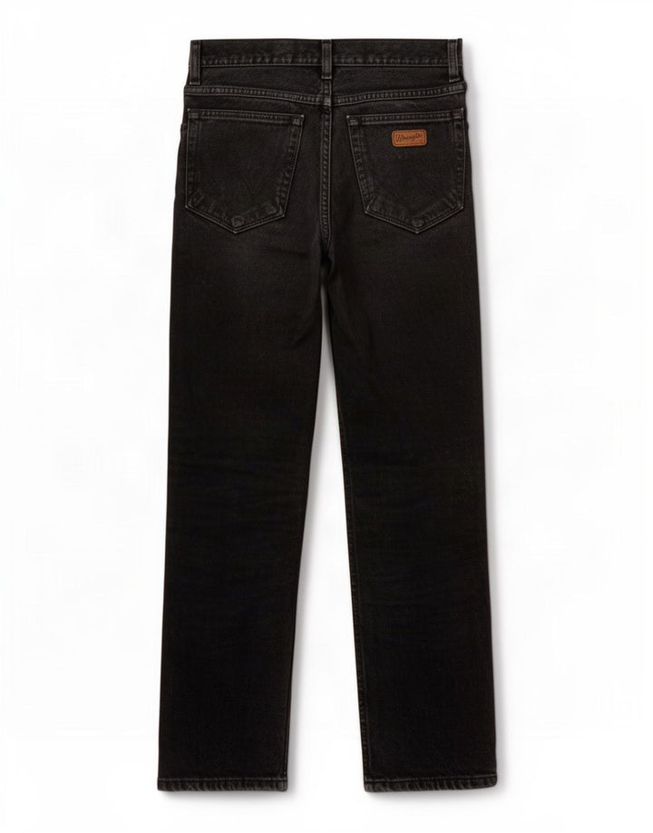 Wrangler Masculino Texas Straight Jeans W31 L32 Algodão Preto