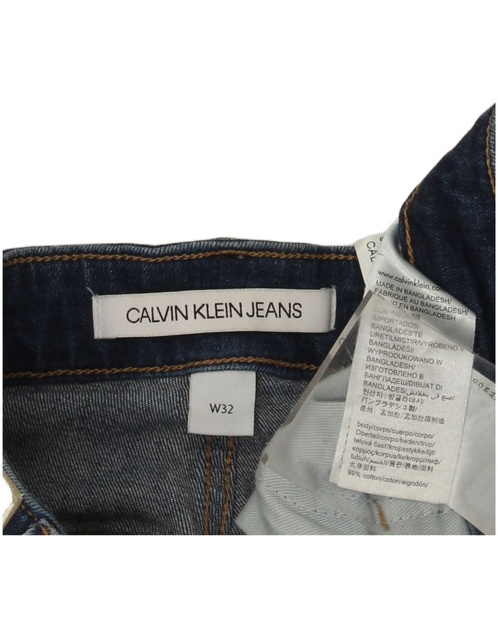 Shorts jeans masculino Calvin Klein W32 algodão azul médio