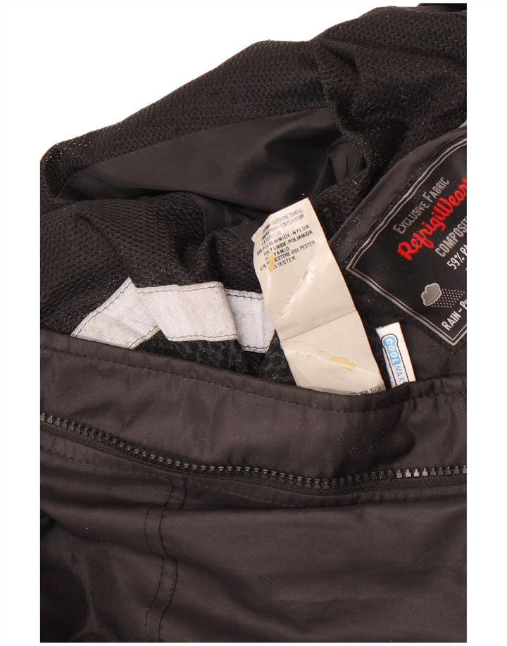Jaqueta de chuva masculina Refrigiwear UK 38 poliamida preta média