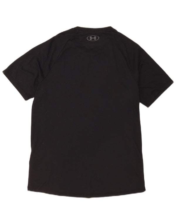Under Armour Camiseta Masculina Heat Gear Top Pequeno Poliéster Preto