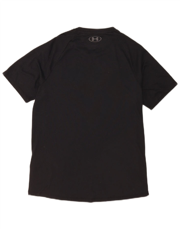 Under Armour Camiseta Masculina Heat Gear Top Pequeno Poliéster Preto