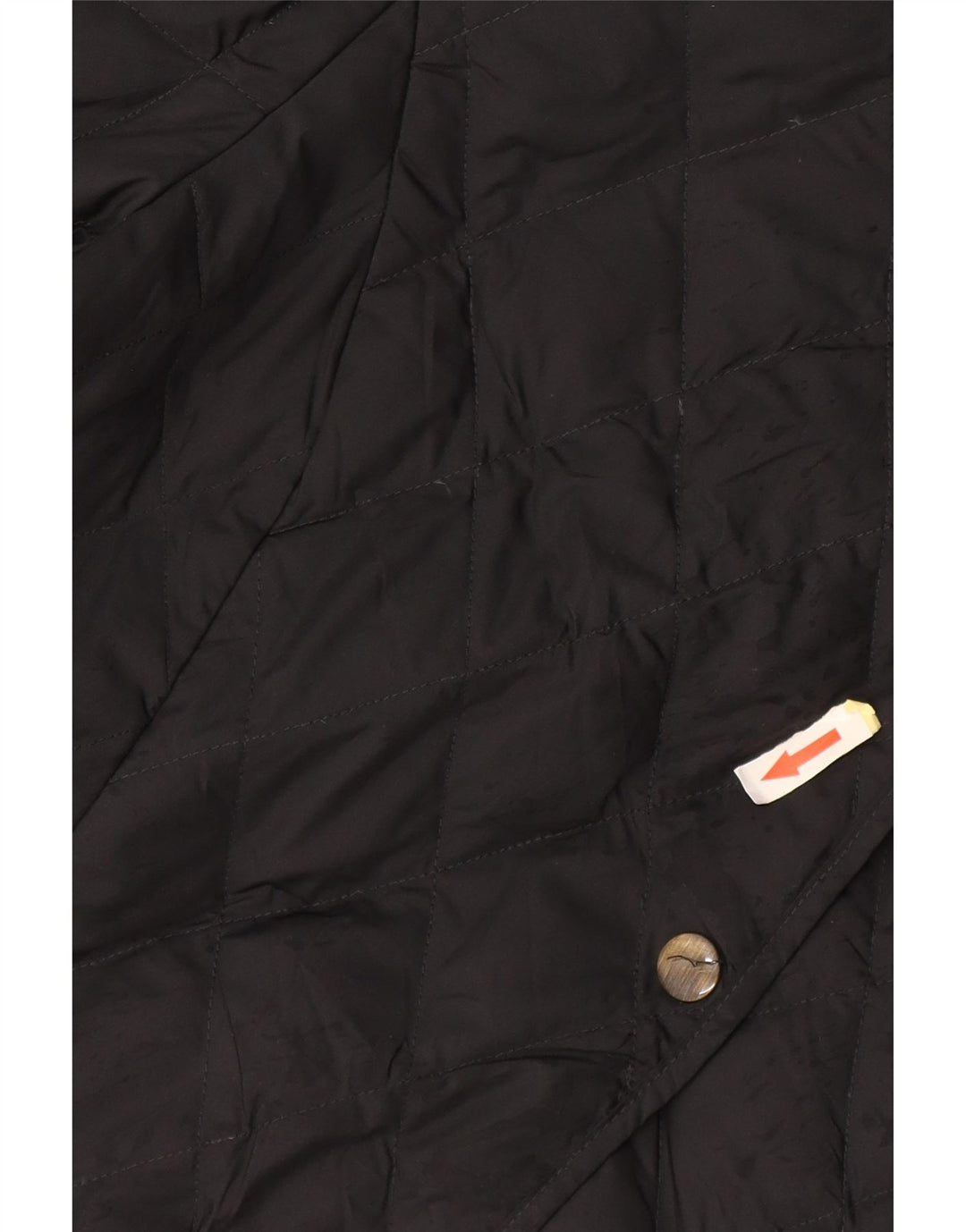 Jaqueta acolchoada feminina Eddie Bauer UK 14 poliéster preto médio
