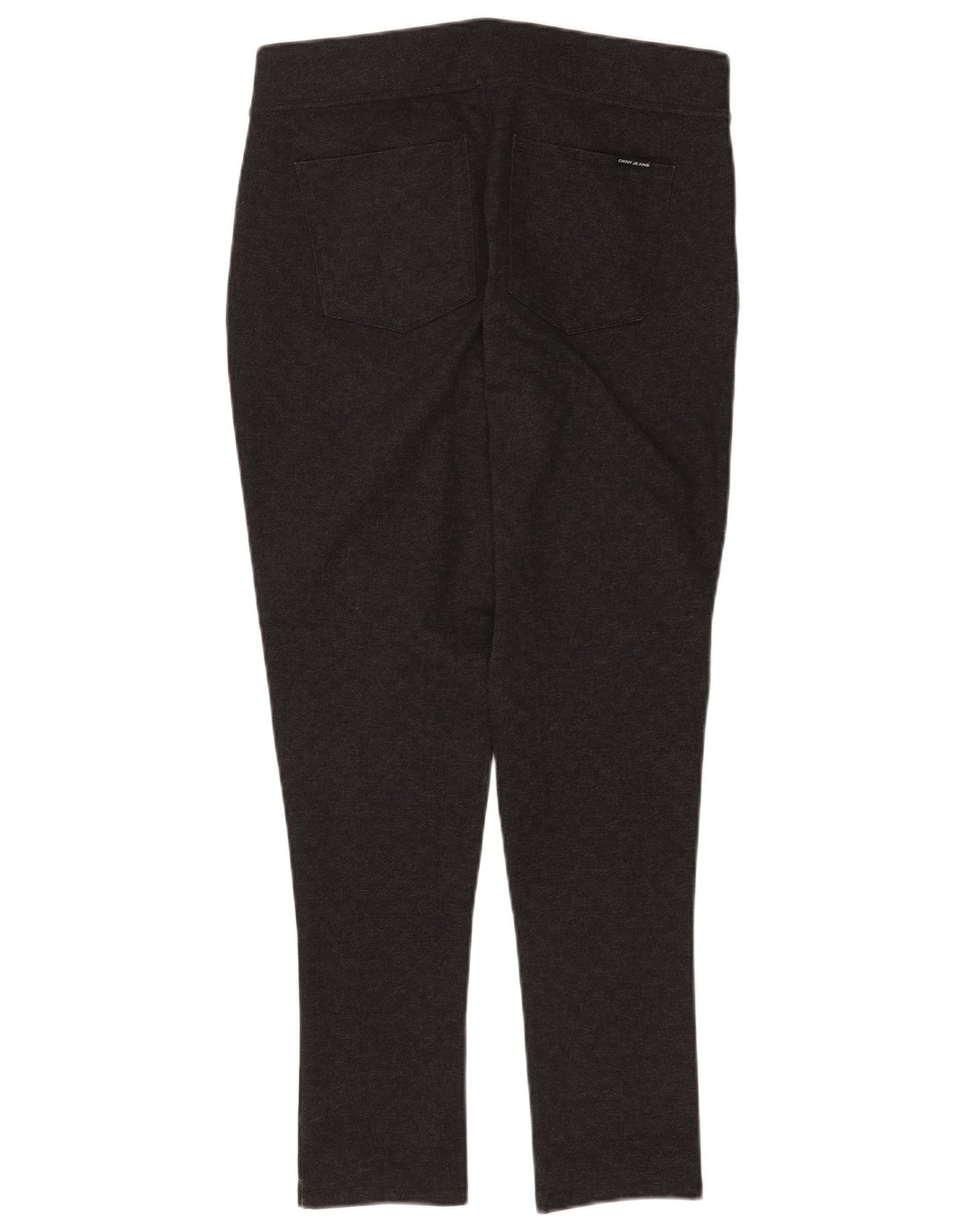 Calça feminina casual skinny Dkny média W30 L28 poliéster xadrez cinza