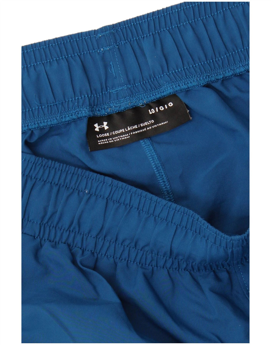 Shorts esportivos gráficos masculinos UNDER ARMOUR grandes azuis
