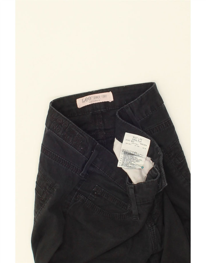 LEE Womens Coral Bootcut Casual Trousers W27 L33 Black Cotton Vintage Lee and Second-Hand Lee from Messina Hembry 