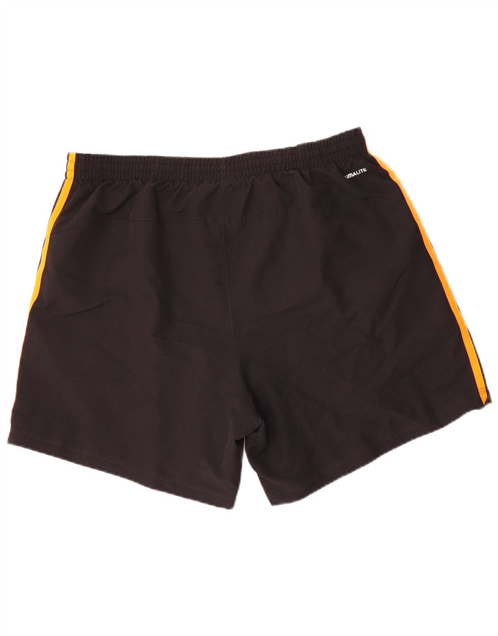 Shorts esportivos masculinos ADIDAS grande poliéster preto