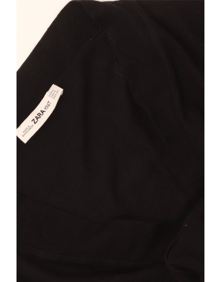 Suéter cardigã feminino ZARA Reino Unido 14 médio preto