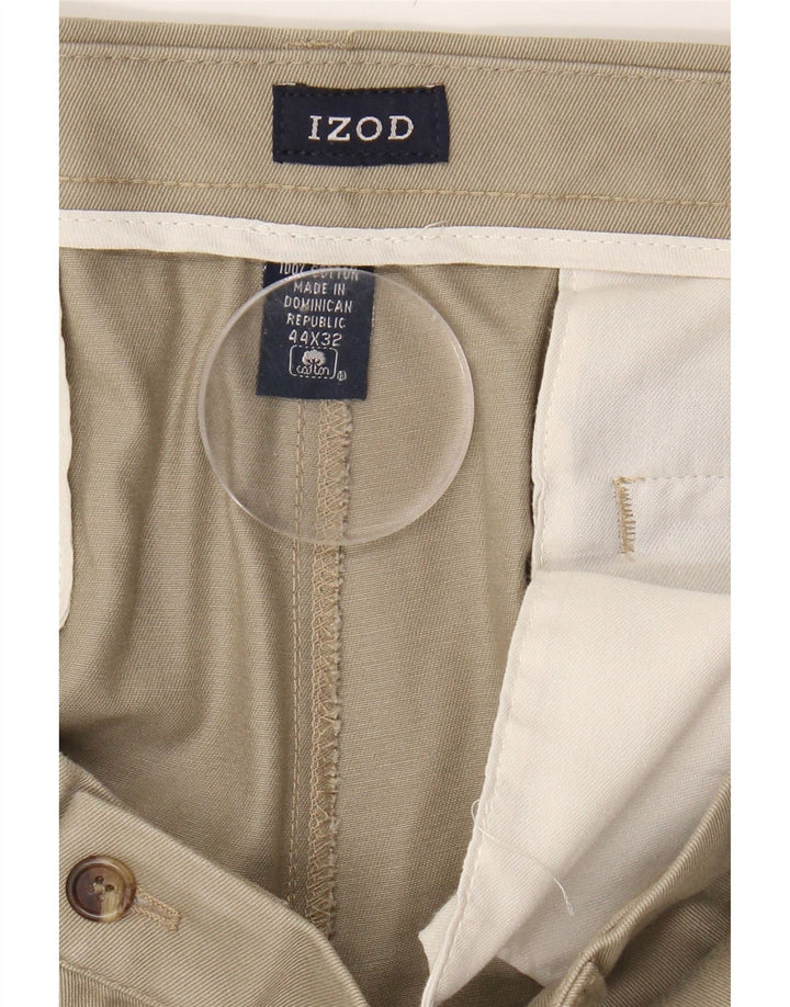IZOD Mens Pegged Chino Trousers W44 L32 Beige Cotton Vintage Izod and Second-Hand Izod from Messina Hembry 