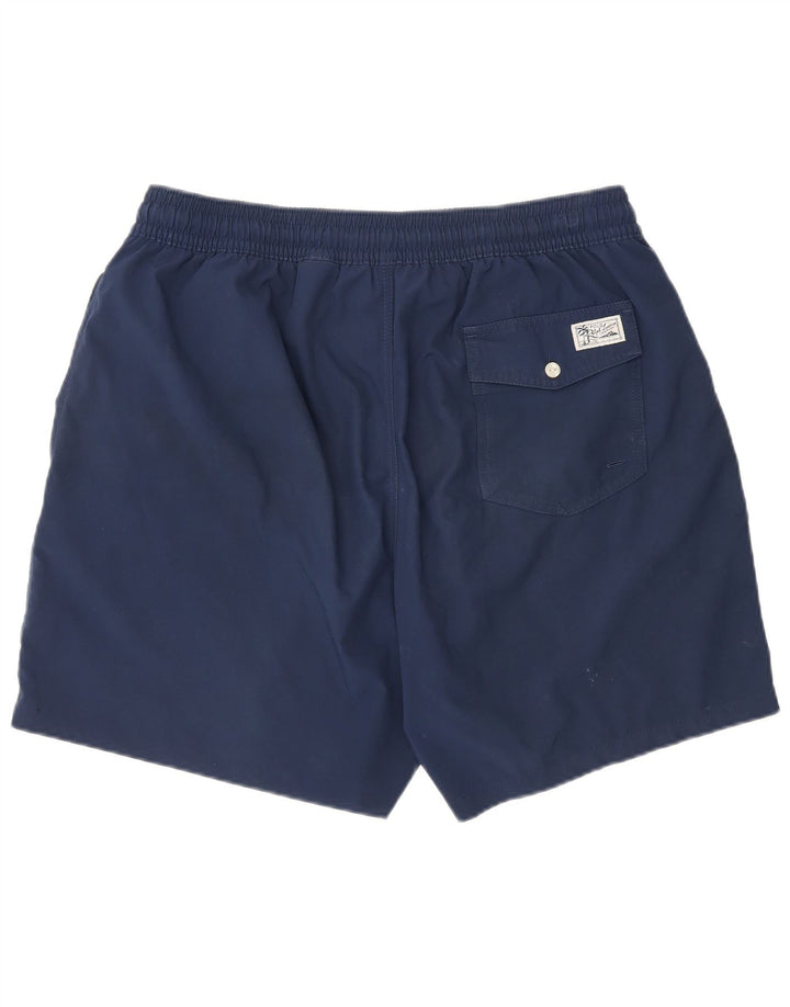 Shorts de natação masculino Polo Ralph Lauren XL azul marinho poliéster