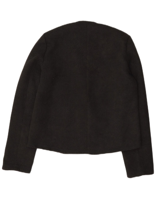 Jaqueta blazer feminina Zara com 3 botões Reino Unido 10 pequena preta