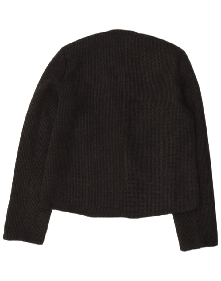 Jaqueta blazer feminina Zara com 3 botões Reino Unido 10 pequena preta