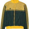 Adidas Mens Graphic Tracksuit Top Jacket Grande Amarelo Colorblock Poliamida