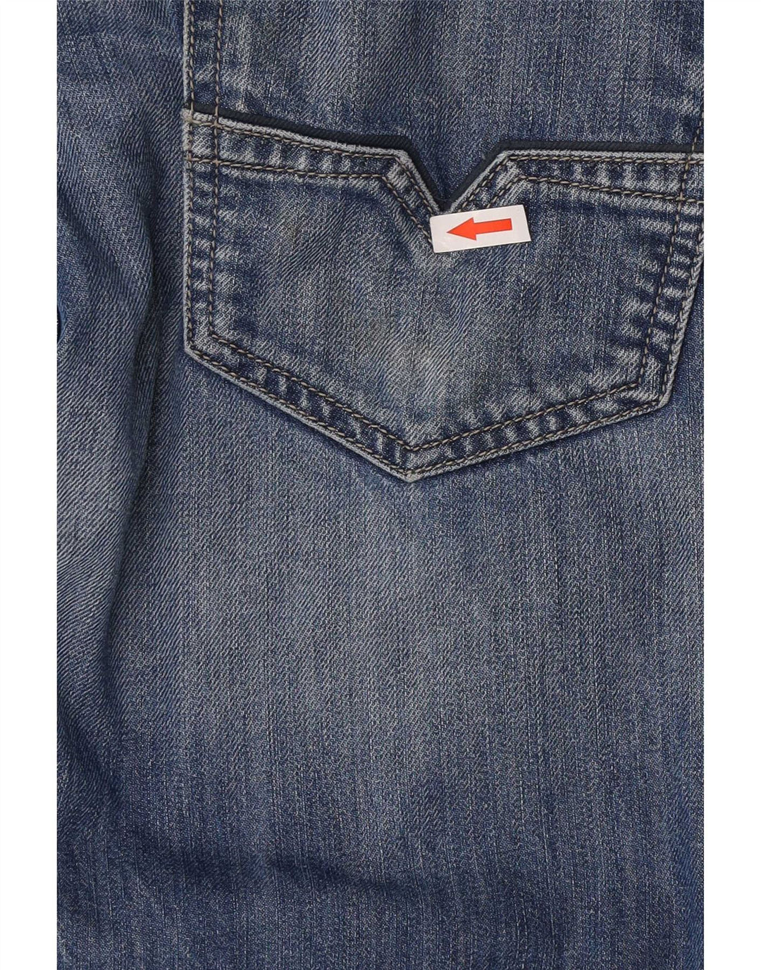Jeans retos masculinos Diesel W34 L34 algodão azul