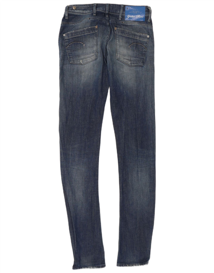 Calça jeans feminina super slim G-STAR W28 L34 algodão azul