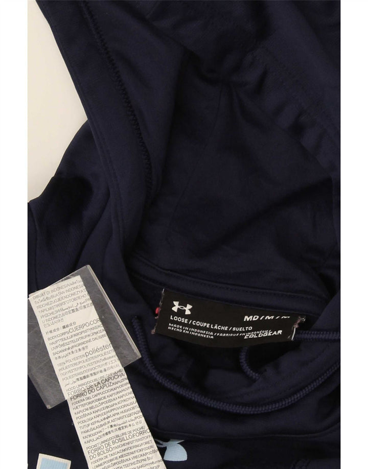 Under Armour masculino gráfico moletom com capuz médio azul marinho