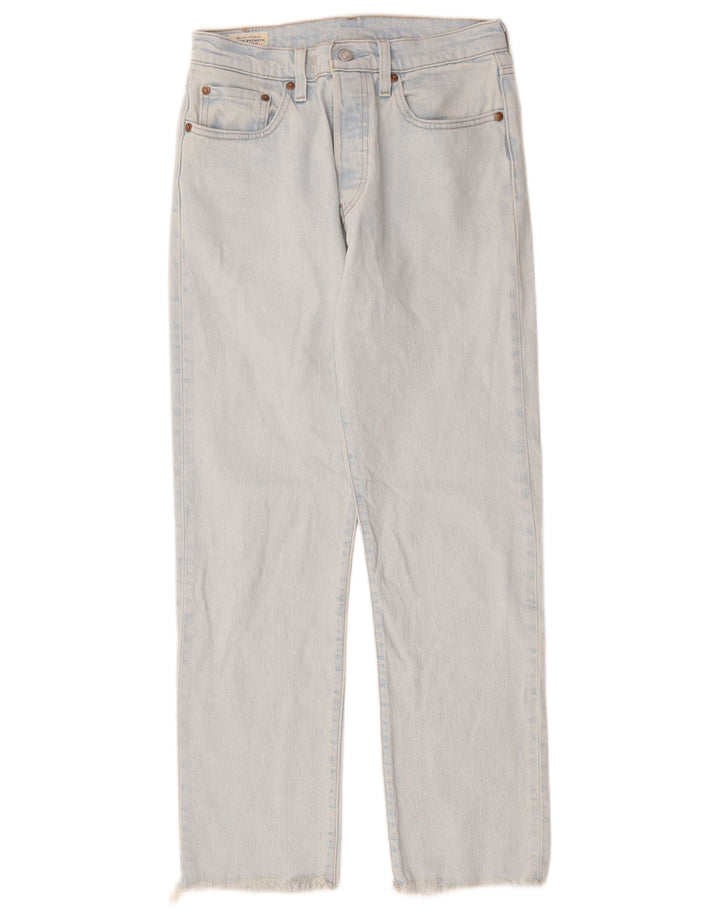 Calça jeans feminina Levi's 501 Straight W27 L28 azul algodão