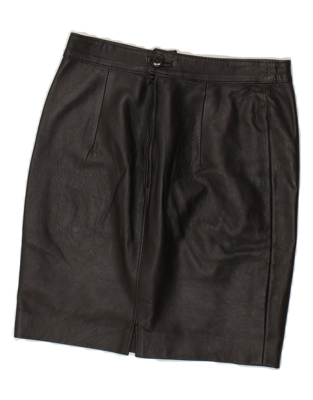 VINTAGE Womens Mini Leather Skirt IT 42 Medium W26 Black Vintage Vintage and Second-Hand Vintage from Messina Hembry 
