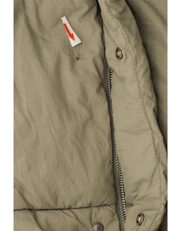 Zara Boys Colete acolchoado 13-14 anos cáqui nylon