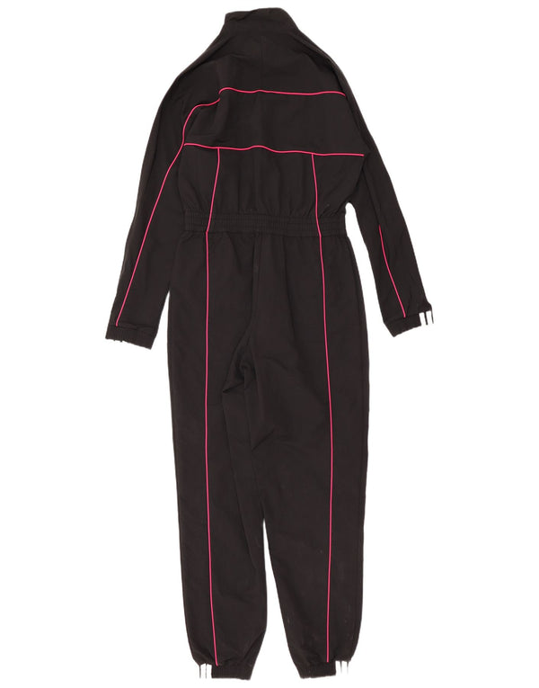 Macacão gráfico feminino Adidas de manga comprida UK 6 XS preto poliamida