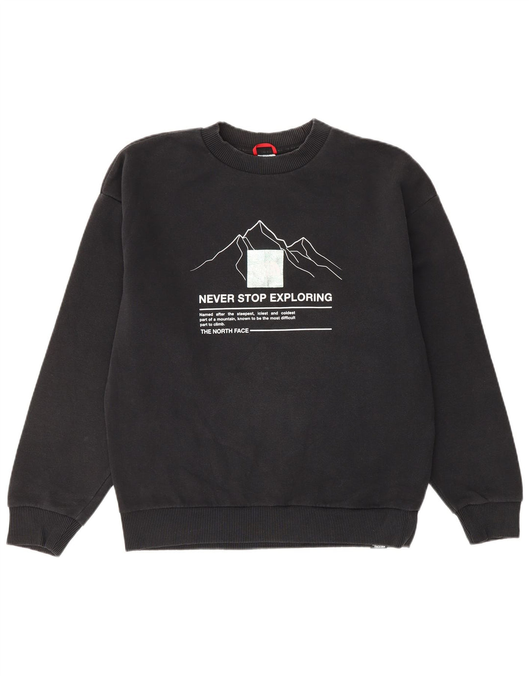 THE NORTH FACE moletom gráfico feminino jumper UK 14 médio algodão preto