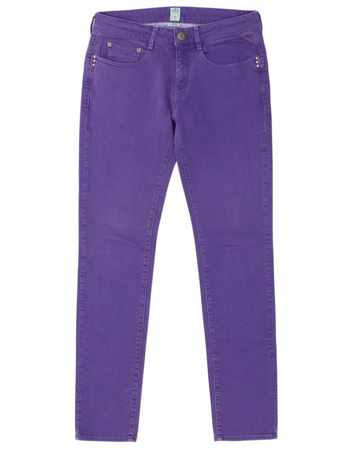 Jeans skinny feminino REPLAY W27 L32 algodão roxo