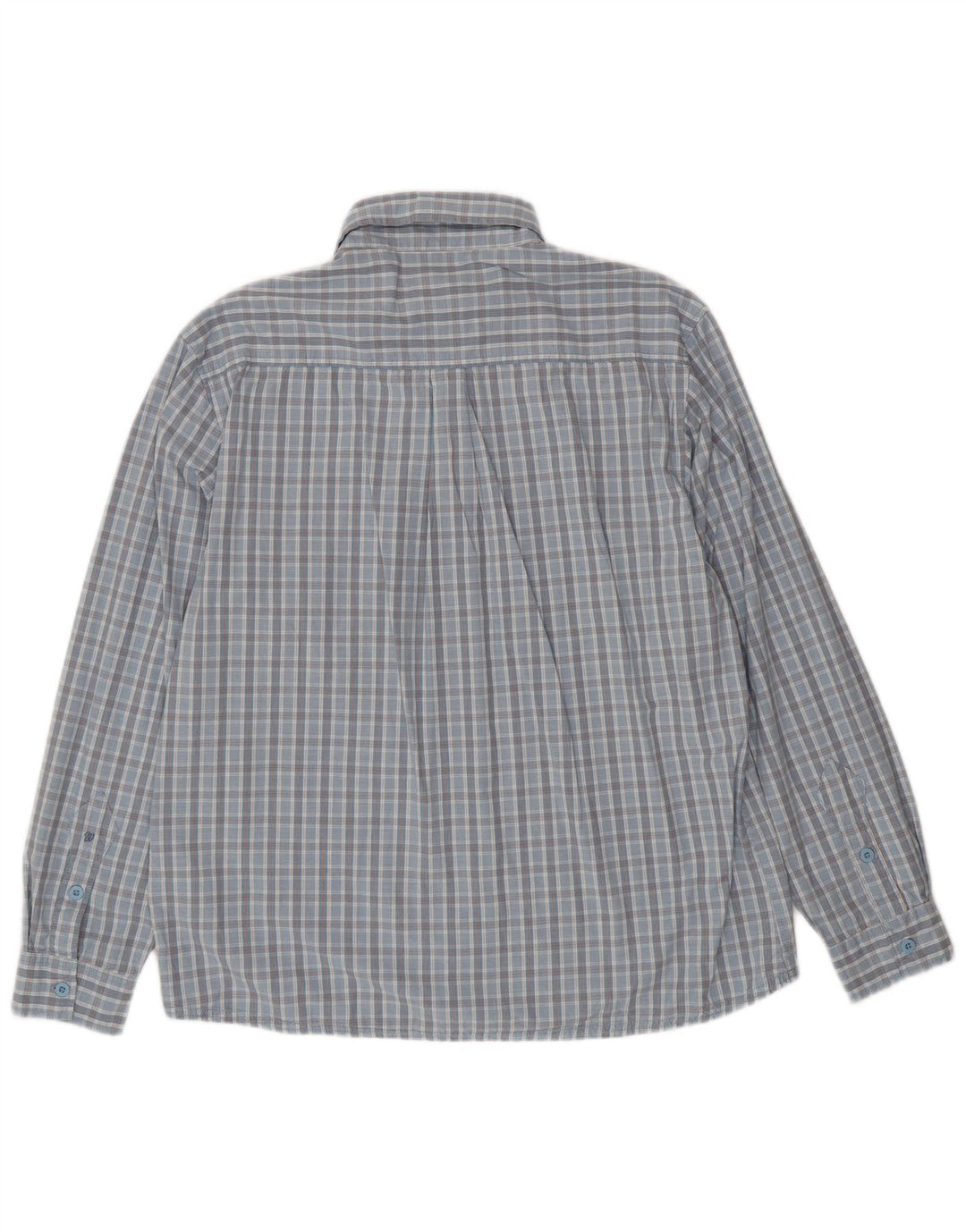 WRANGLER Mens Shirt XL Blue Check Cotton