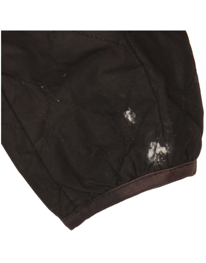 Jaqueta acolchoada feminina Eddie Bauer UK 16 grande poliéster preto