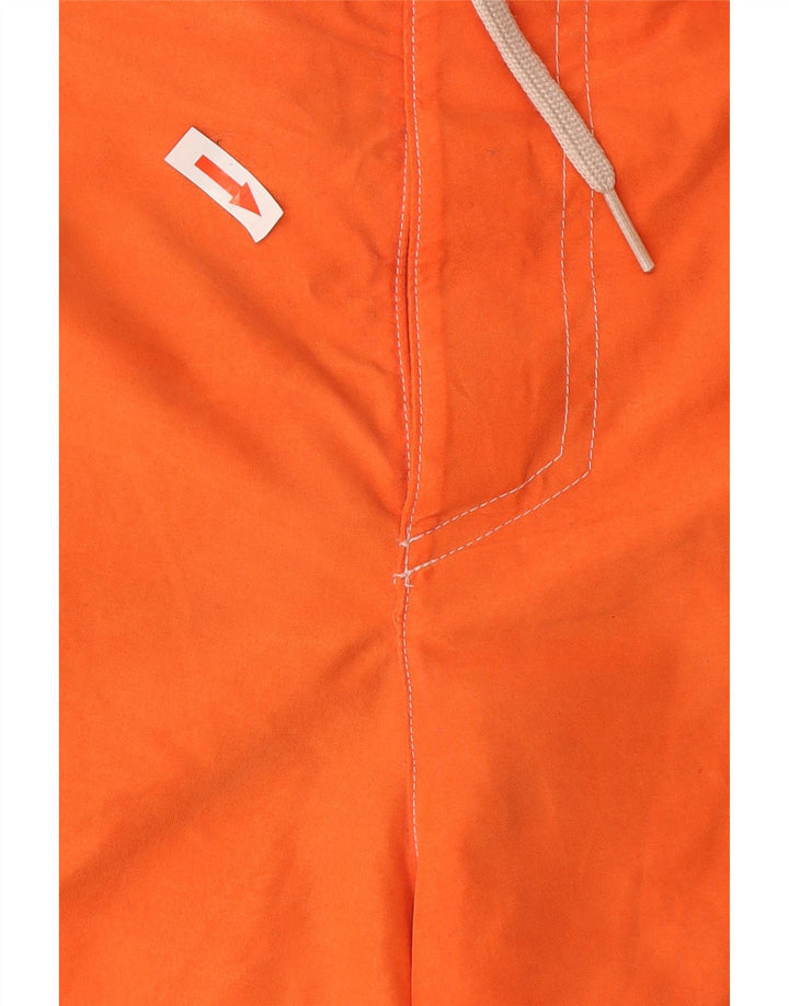 Fila Mens Graphic Natação Shorts Grande Laranja Colourblock Poliéster