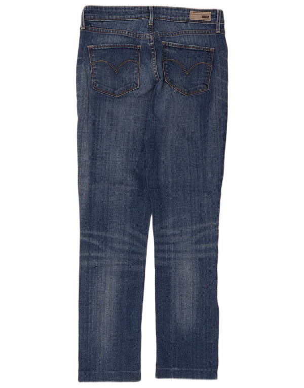 Calça jeans feminina Levi's Demi Curve Classic Rise Slim US 4 Small W27 L28 Azul