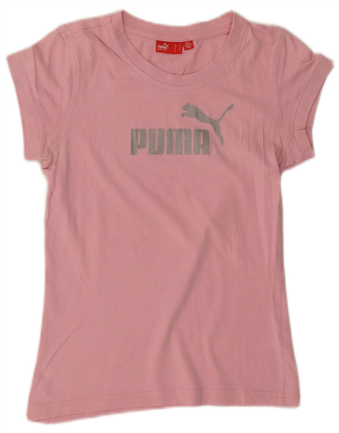 Puma Camiseta Feminina Graphic Top UK 12 Médio Rosa