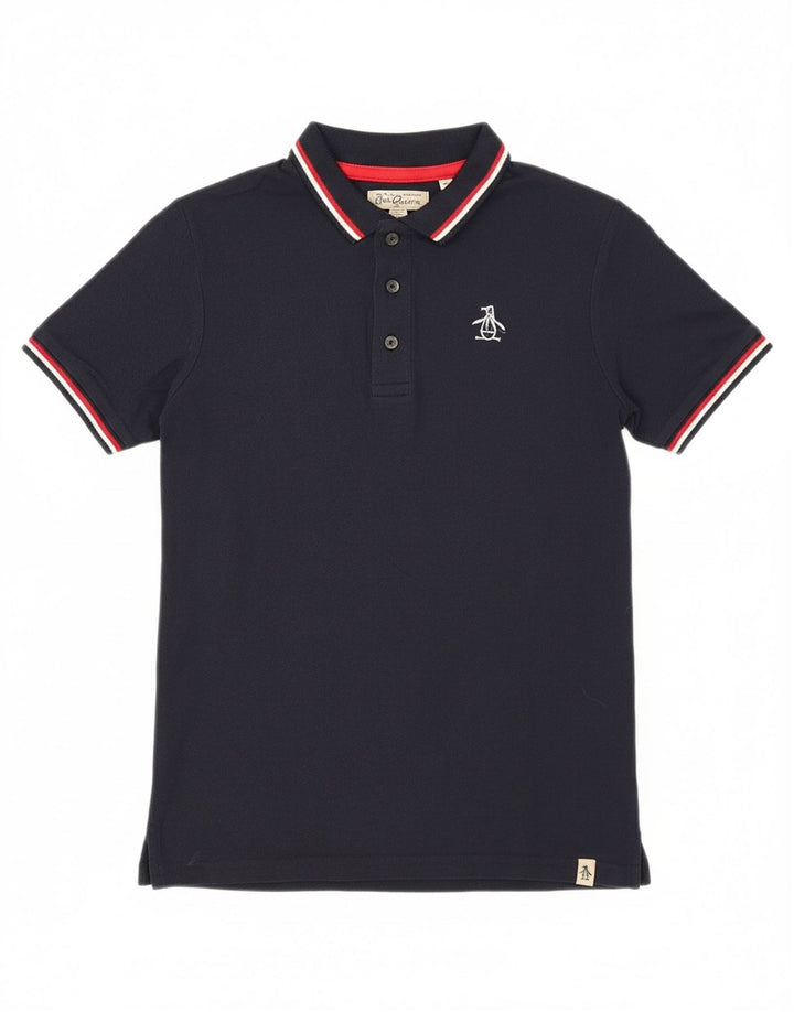 Pólo PENGUIN Menino 8-9 Anos Azul Marinho Algodão