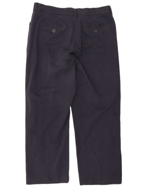 Lee Calça feminina casual reta e relaxada US 16 2XL W36 L28 azul marinho