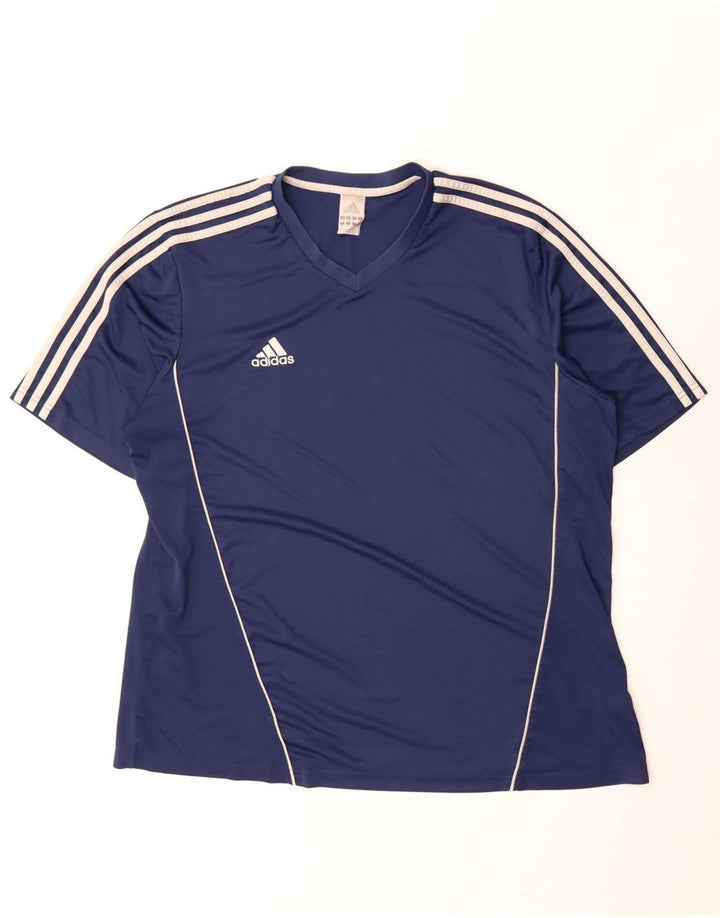 Camiseta masculina Adidas Top 2XL poliéster azul marinho