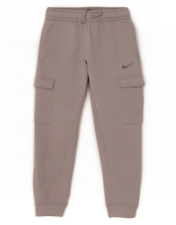 Calça de treino Nike Boys Cargo Joggers 8-9 anos pequeno cinza algodão