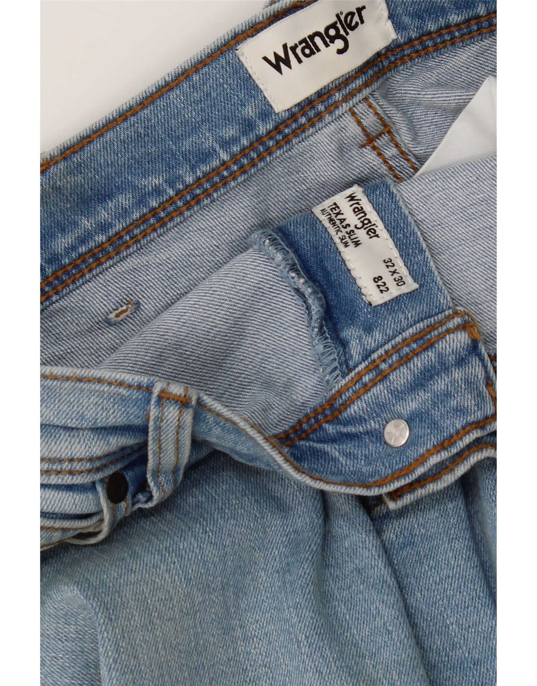Wrangler Masculino Texas Slim Jeans W32 L30 Azul
