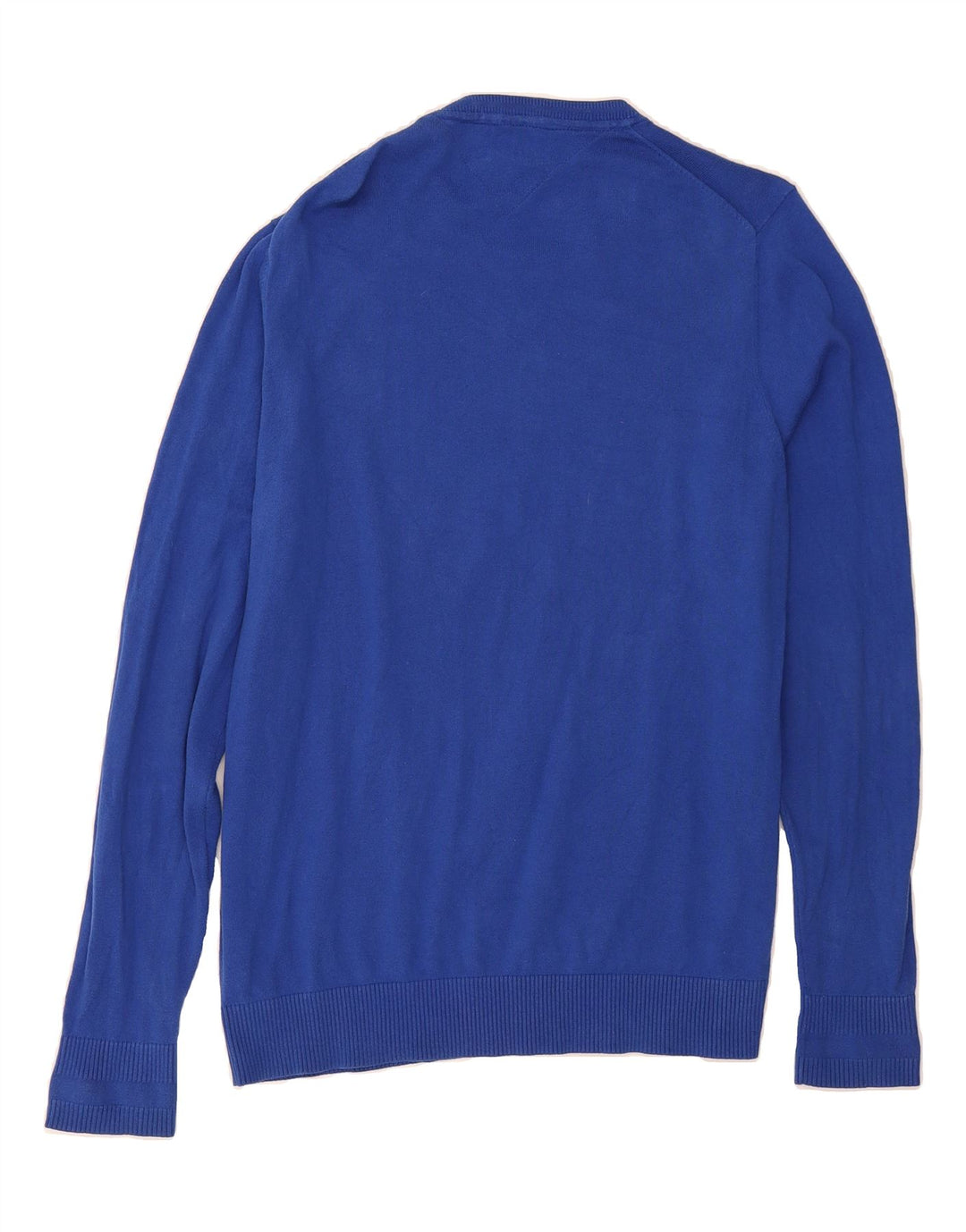 TOMMY HILFIGER Mens Crew Neck Jumper Sweater XL Blue Cotton Vintage Tommy Hilfiger and Second-Hand Tommy Hilfiger from Messina Hembry 