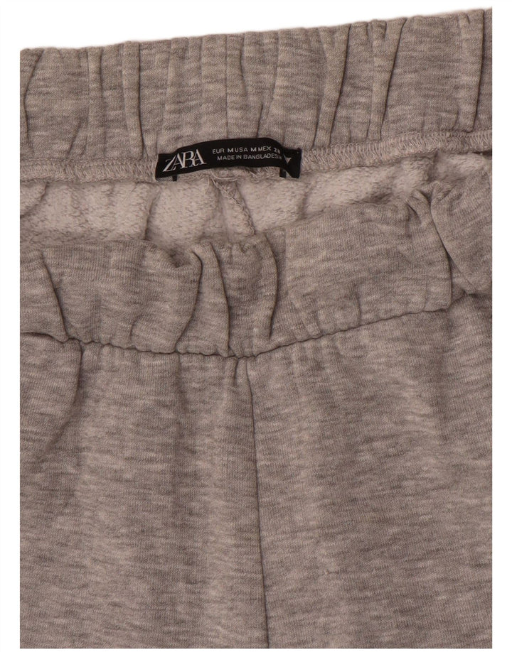 Calça de treino feminina Zara Joggers UK 14 cinza médio
