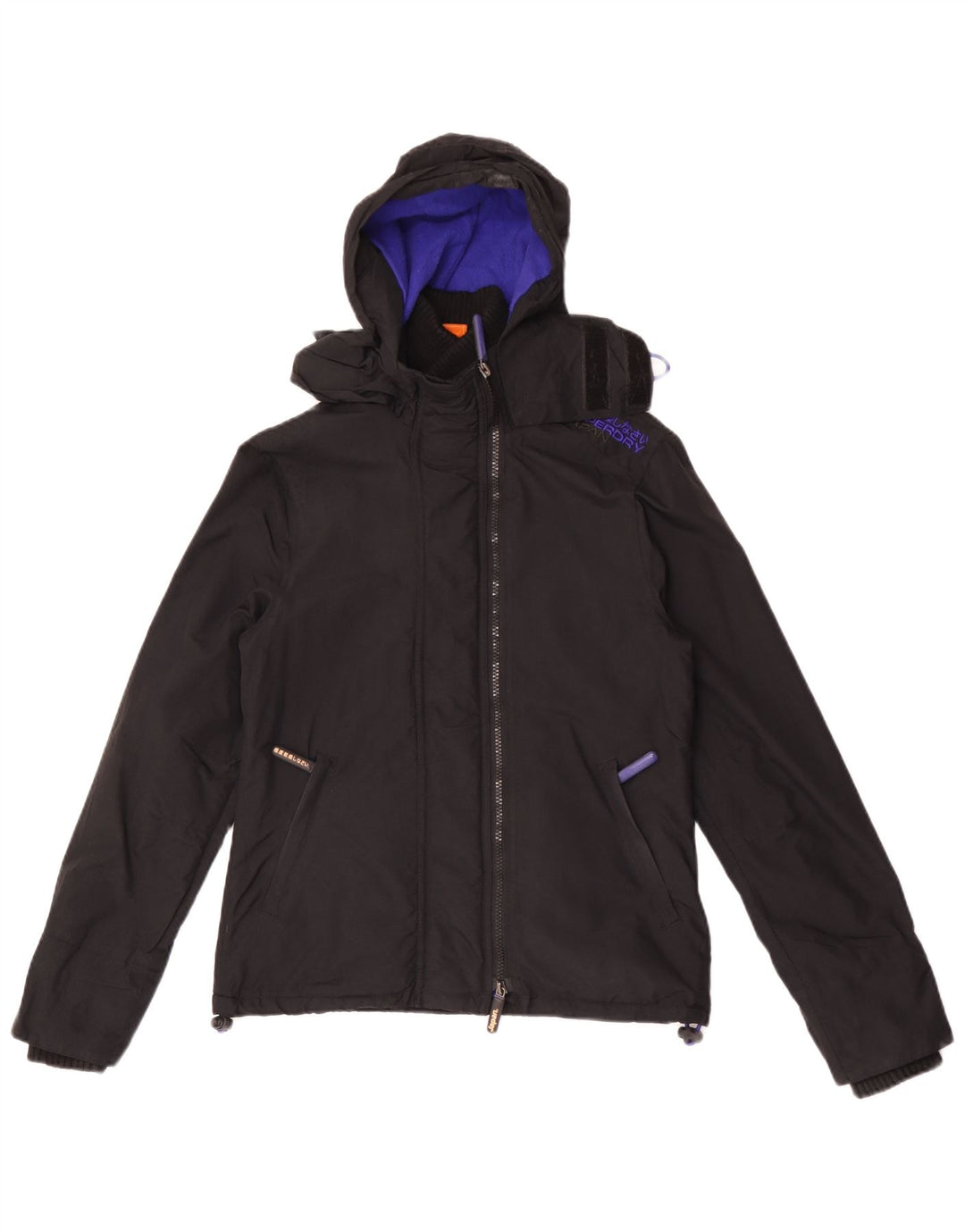 Jaqueta corta-vento feminina Superdry UK 10 pequena preta
