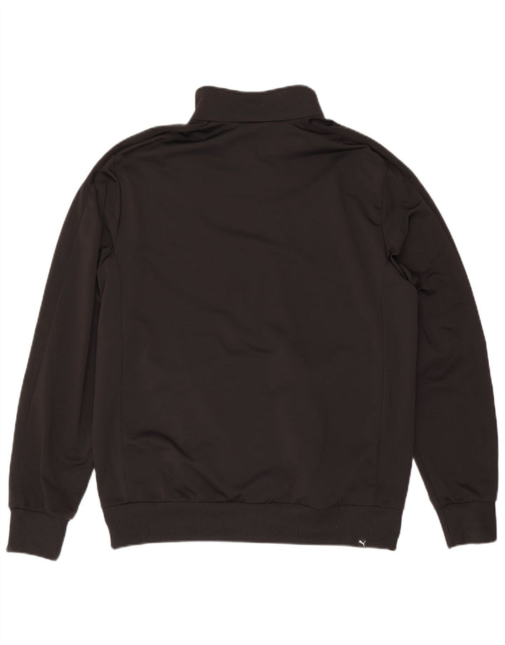 Puma Mens Graphic Tracksuit Top Jaqueta Grande Poliéster Preto