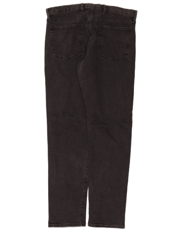 Gap Mens Jeans Slim W36 L34 Algodão Preto