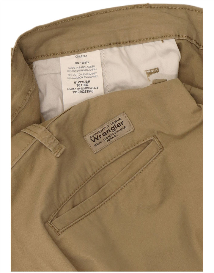 Shorts cargo masculino Wrangler W36 grande algodão bege