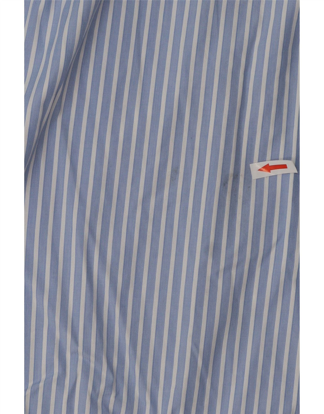 Camisa masculina MASSIMO DUTTI tamanho 16 1/2 grande algodão listrado azul