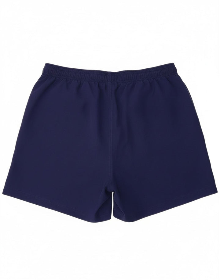 Shorts esportivos masculinos Adidas grandes poliéster azul marinho
