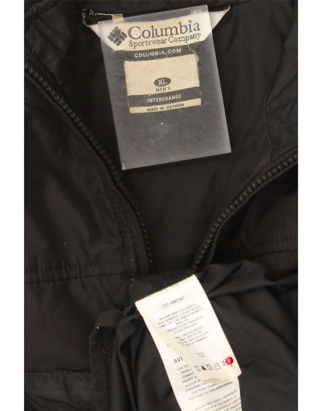 Jaqueta bomber Columbia masculina Interchange Liner UK 42 XL poliéster preto