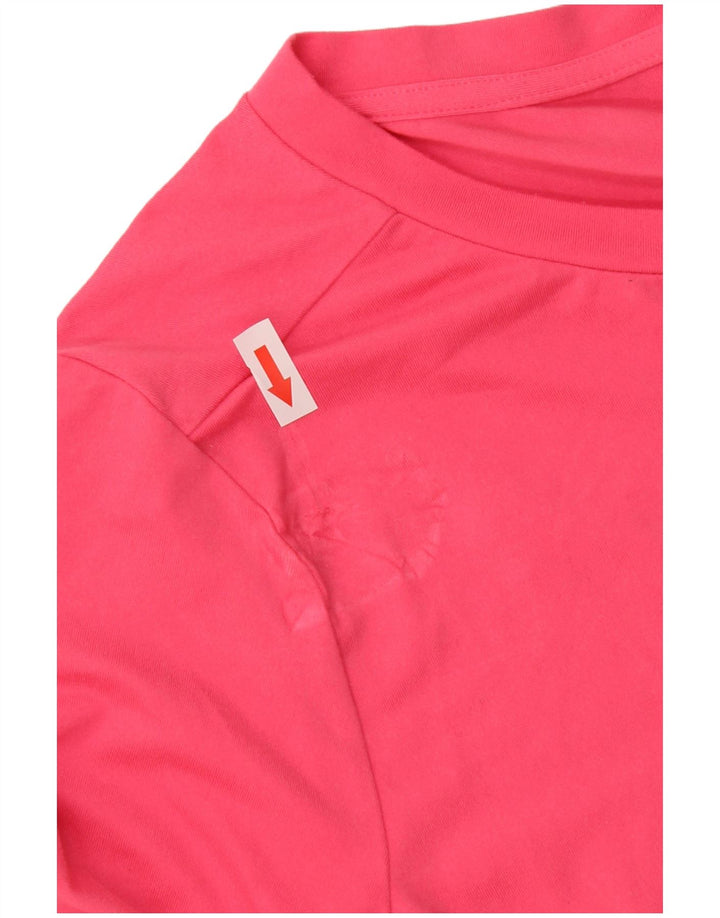 Adidas Camiseta Feminina Graphic Top UK 12/14 Médio Rosa Poliéster