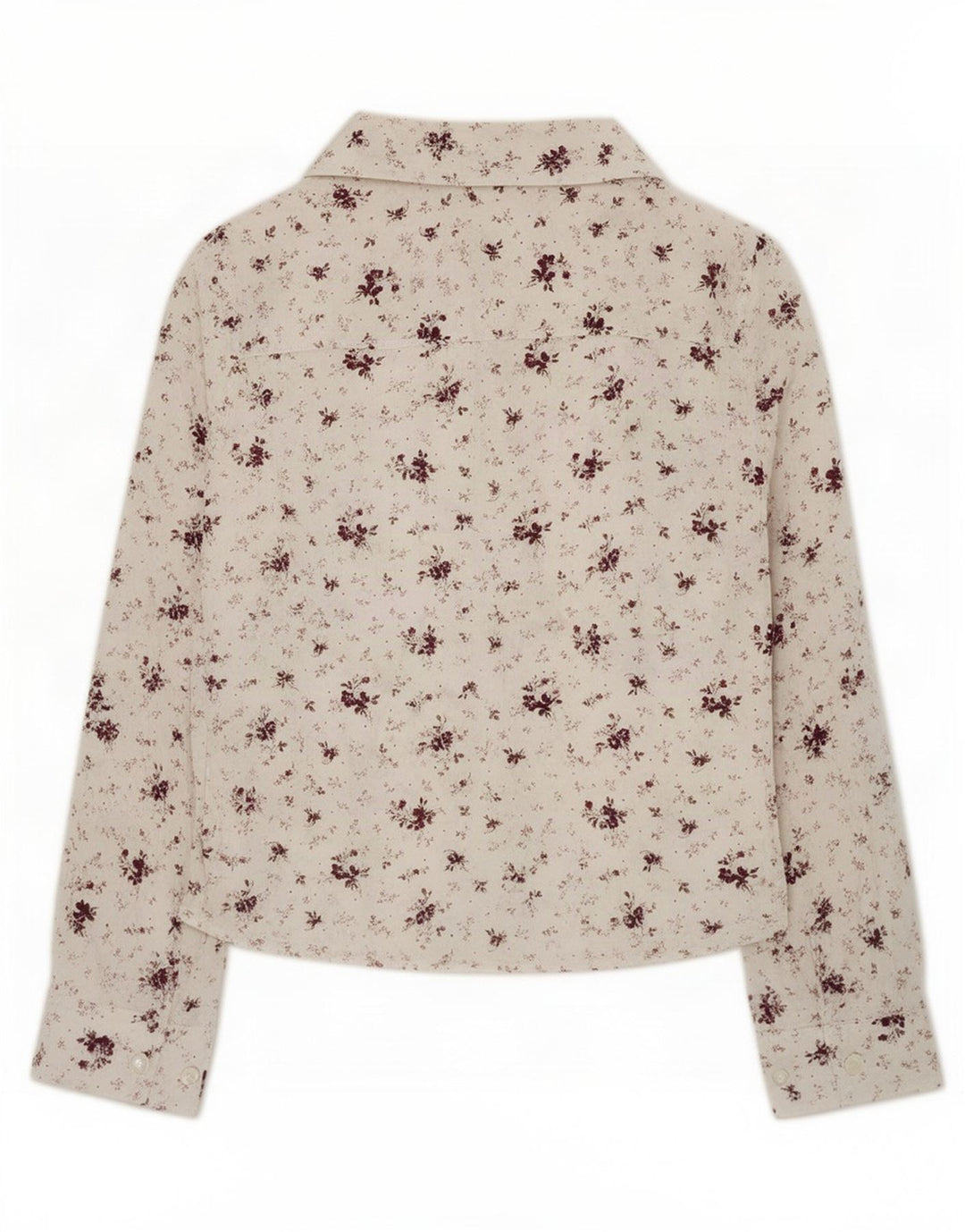 Camisa feminina Laura Ashley Reino Unido 12 médio branco floral