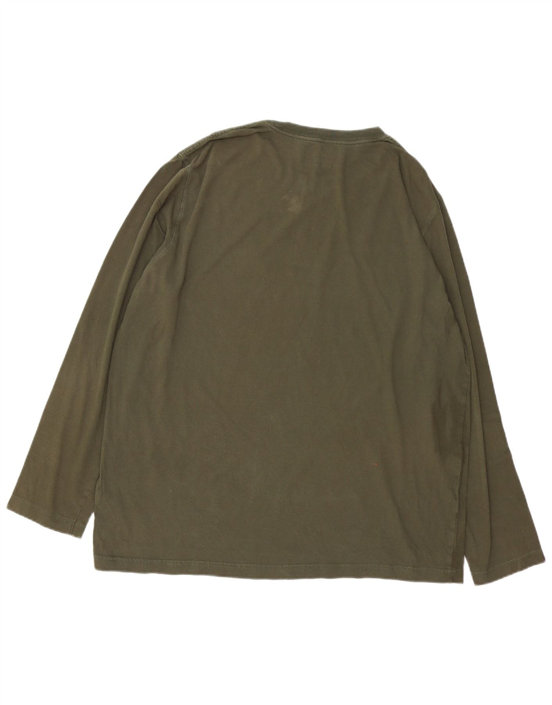 Top gráfico masculino TIMBERLAND regular fit manga comprida XL cáqui algodão