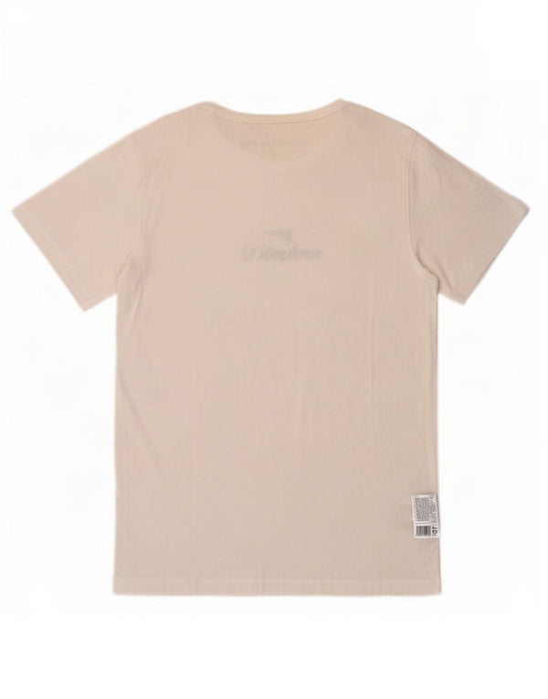 Camiseta feminina gráfica Diadora UK 14 grande algodão branco