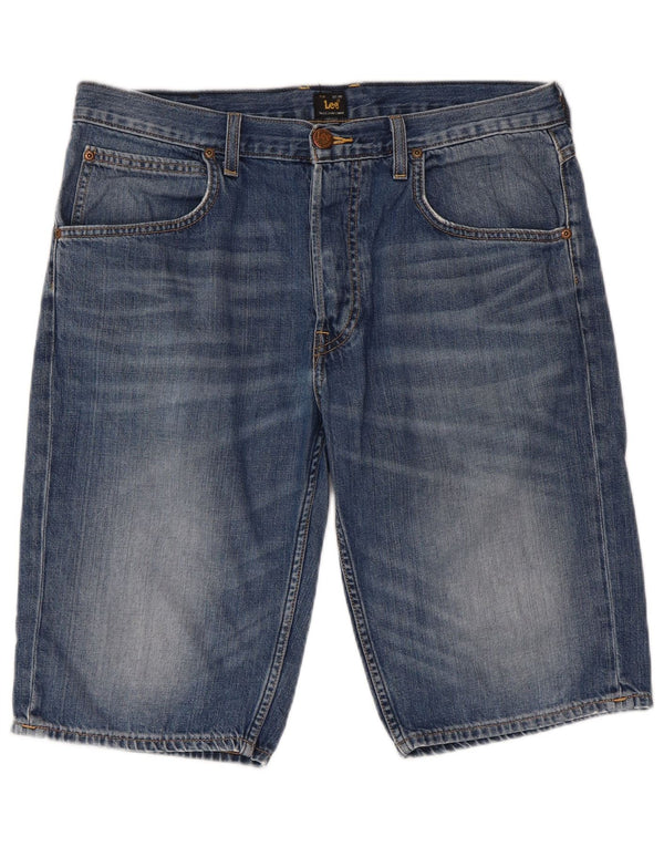 Shorts jeans masculino Lee W32 algodão azul médio