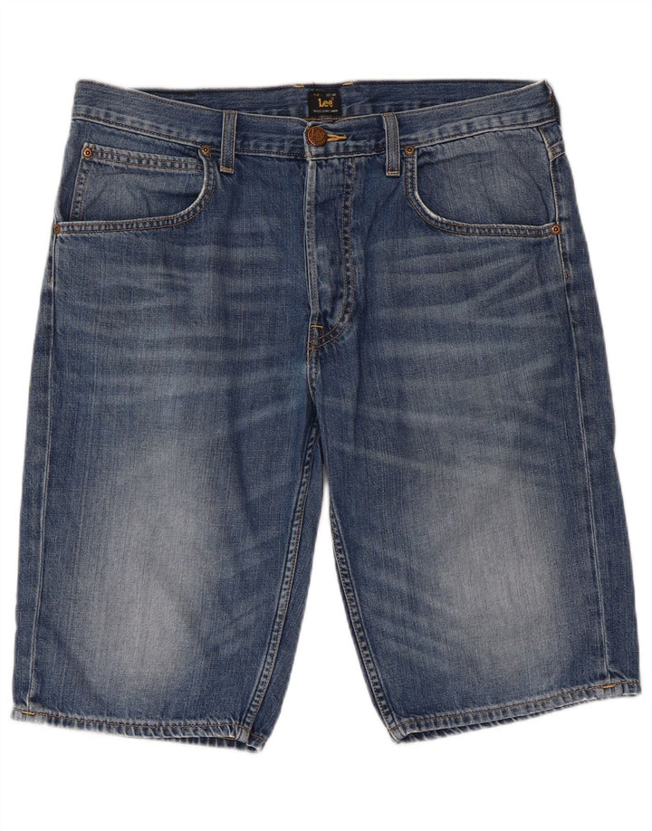 Shorts jeans masculino Lee W32 algodão azul médio